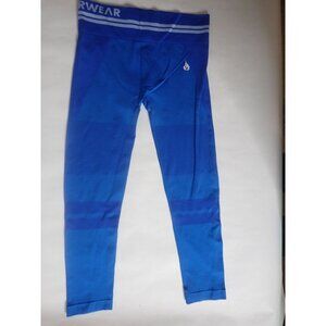 Ryderwear Freestyle Cropped Leggings Seamless High Waisted Blue‎ Size M Athletic